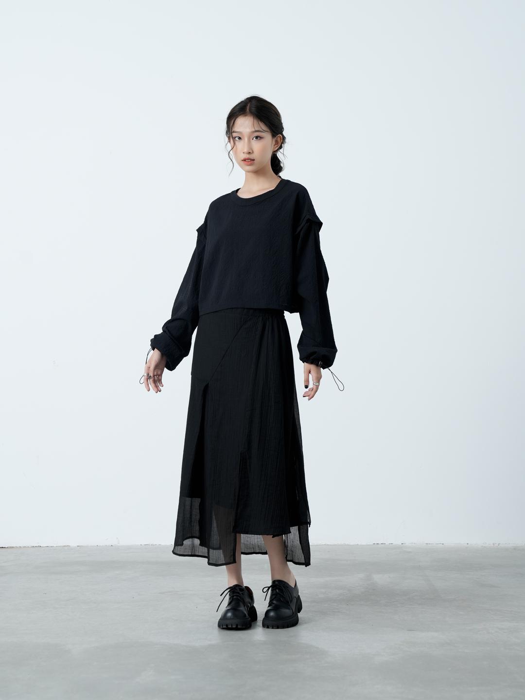 Kei Asymmetrical Skirt - Magenta Vintage