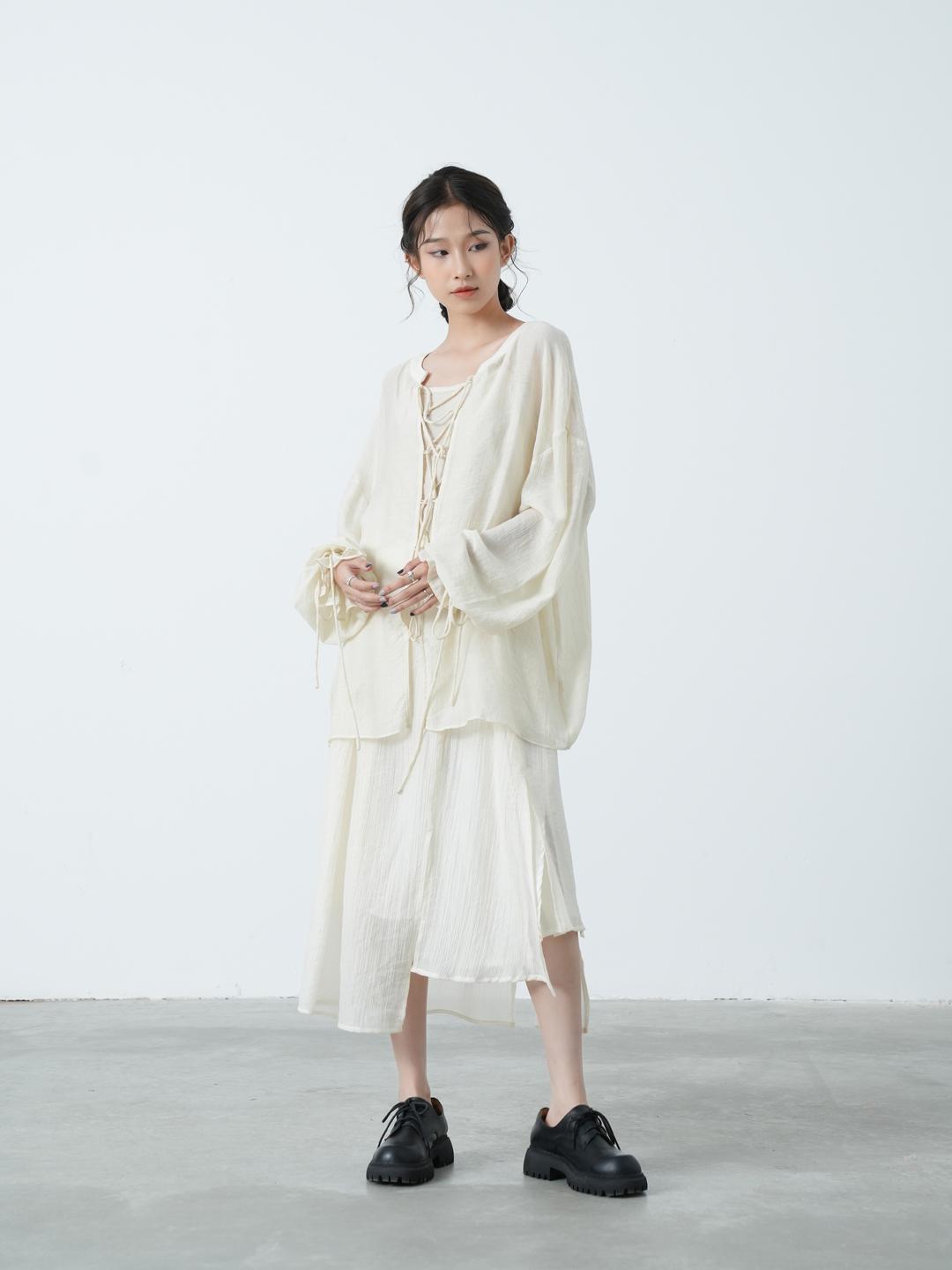 Kei Asymmetrical Skirt - Magenta Vintage